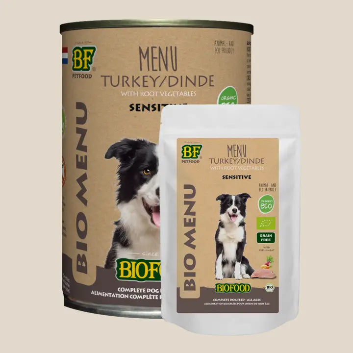 Pâtée BIO à la dinde pour chien