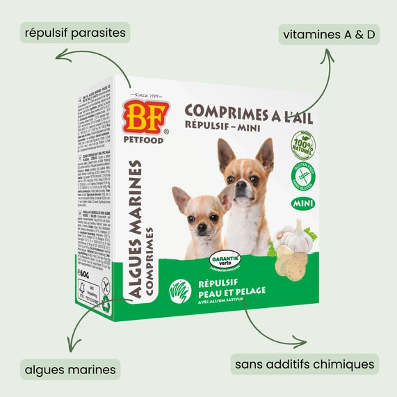 Comprimés répulsifs parasites pour chiens