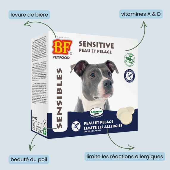 Comprimés peau et pelage démangeaisons pour chien