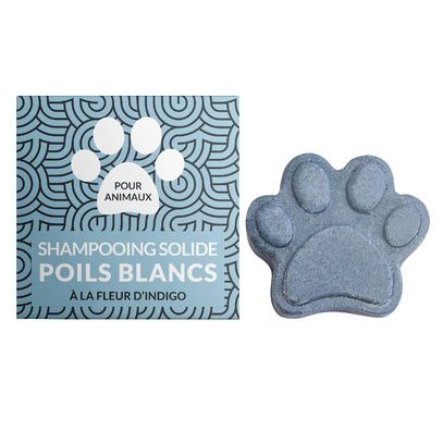 Shampoing solide poils blanc