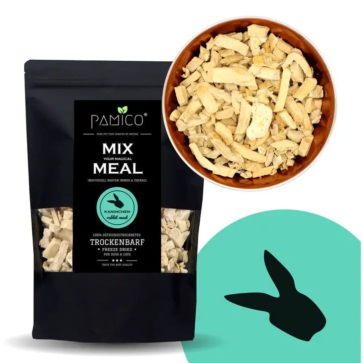 viande de lapin lyophilisée - MIX MEAL dry barf