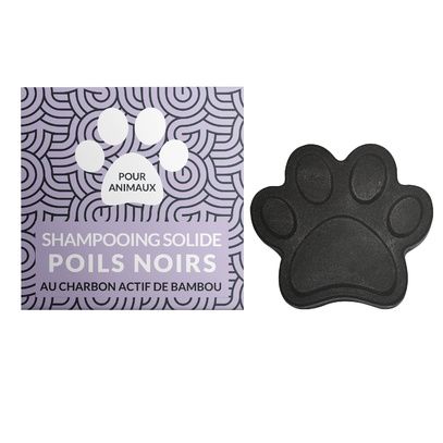 Shampoing solide poils noir