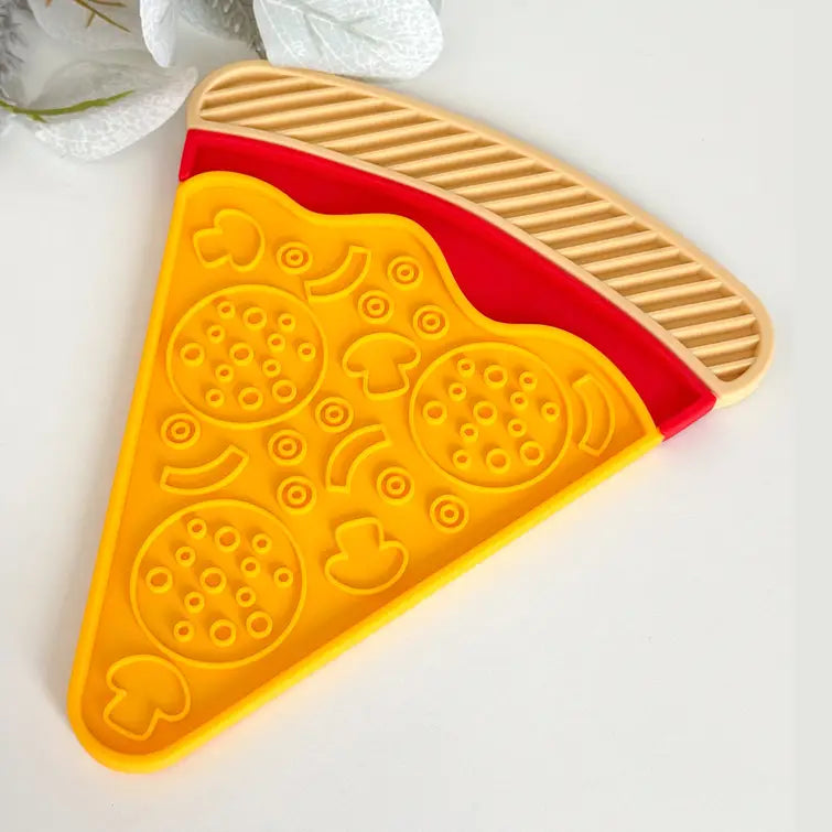 Tapis à lécher pour pizza, tapis à lécher pour chats et chiens, tapis d'alimentation