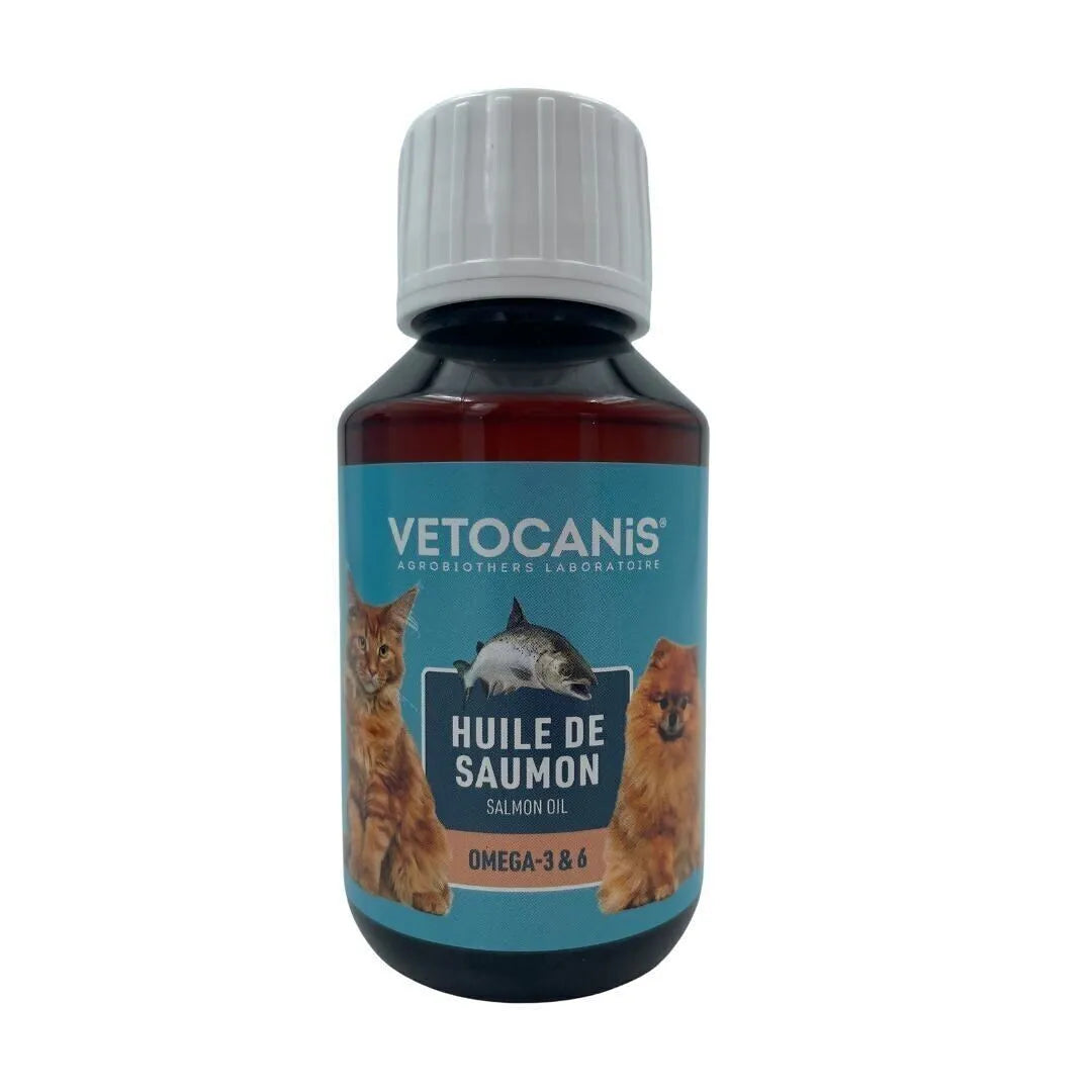 Huile de saumon pour Chien & Chat