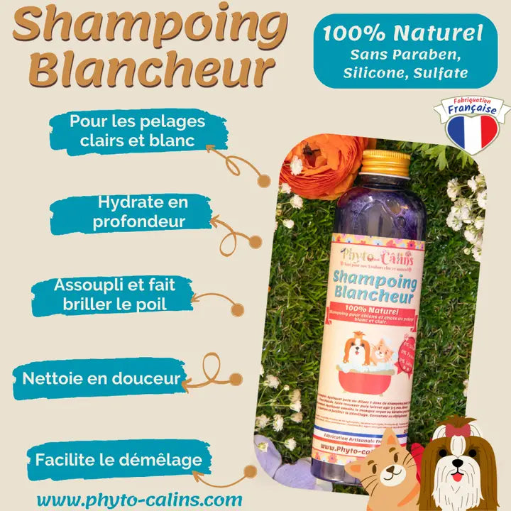 Shampoing Poil Blanc & Clair 100% Naturel