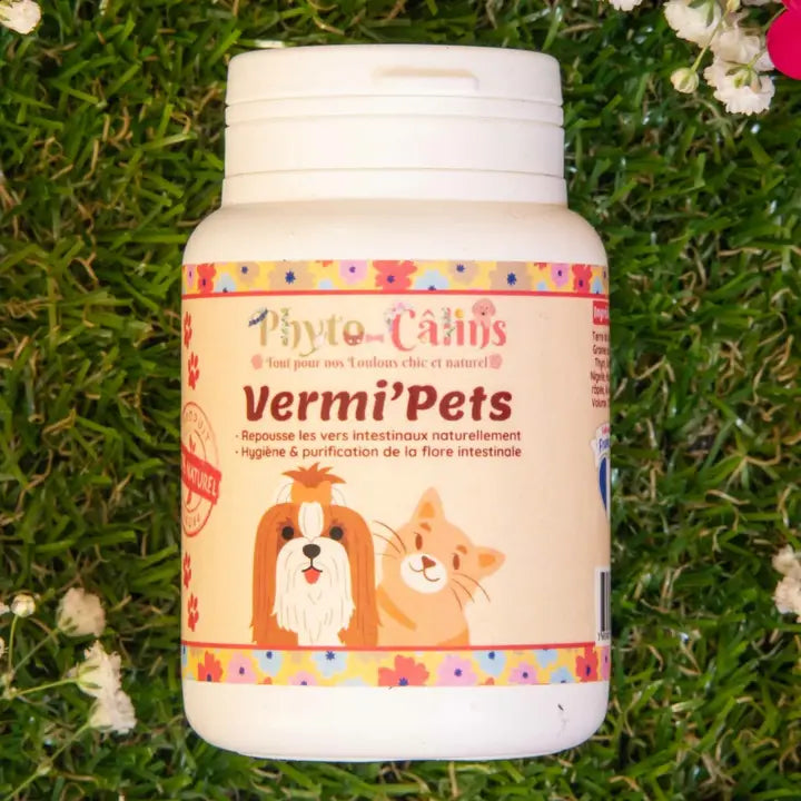 Vermifuge 100% Naturel 60 Gelules Pour Chien & Chat